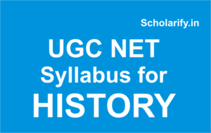 UGC NET syllabus for History