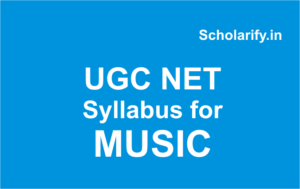 ugc net syllabus for MUSIC