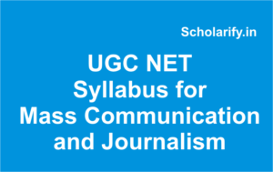 Syllabus for Mass Communication and Journalism