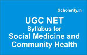 Syllabus for Social Medicine and Community Health