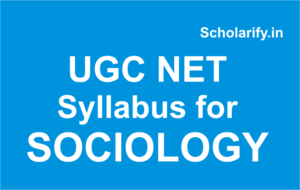 ugc net syllabus for Sociology