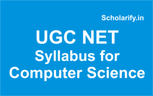 ugc net syllabus for computer science