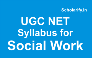 ugc net Syllabus for social work