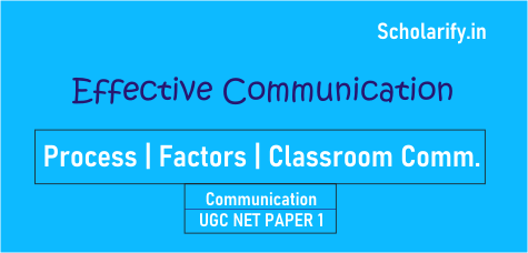 Effective Communication UGC NET