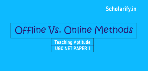 Offline Vs Online Methods UGC NET Paper 1