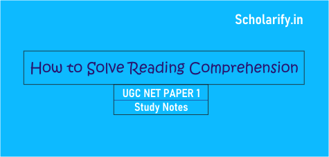 Reading Comprehension UGC NET