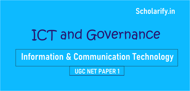 ICT and Governance UGC NET