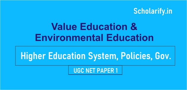 Value education and environmental education ugc net