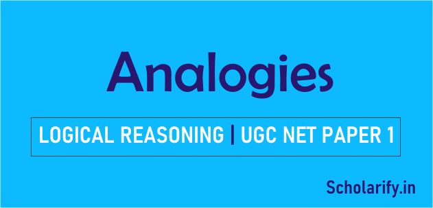 Analogies UGC NET