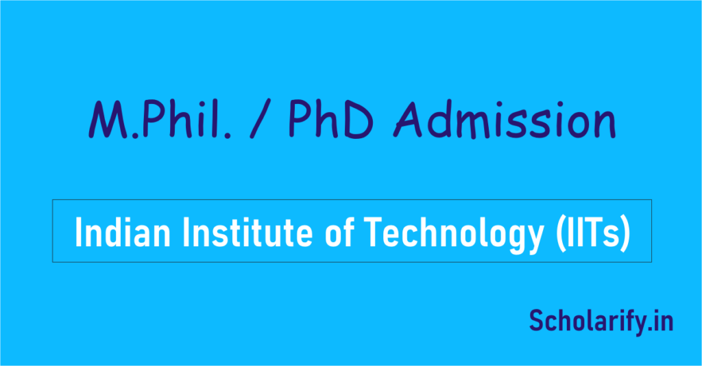 PhD Admission in IIT
